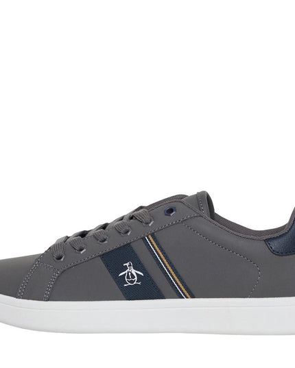 Original Penguin Men’s Steadman Retro Trainers – Charcoal