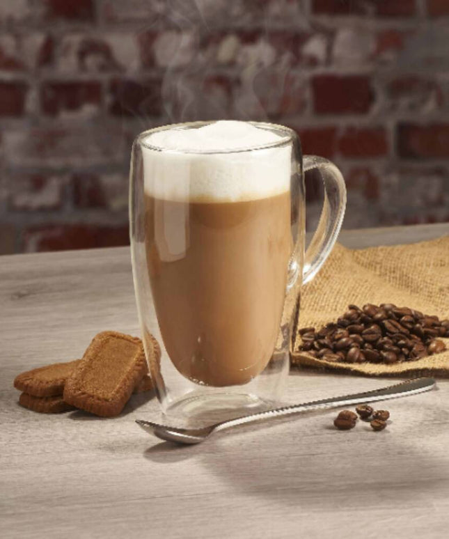 Double-Walled Glass Mug with Handle – 450ml