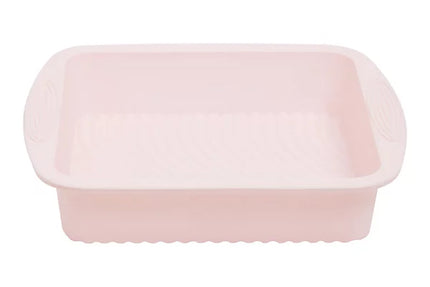 Zing Silicone Pastel Pink Square Cake Mould