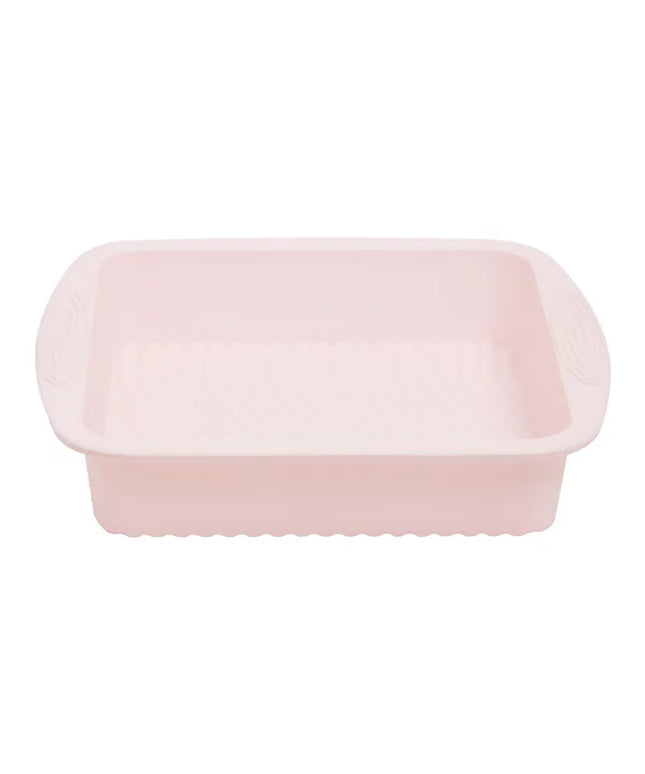 Zing Silicone Pastel Pink Square Cake Mould
