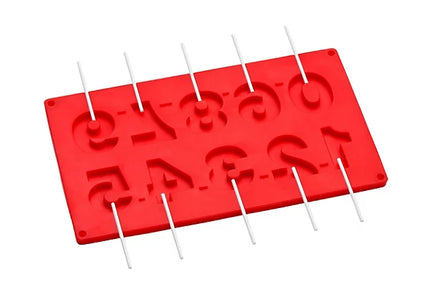 10 Number Moulds And 20 Sticks Cake Pop Mould