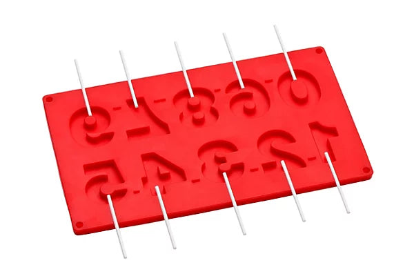 10 Number Moulds And 20 Sticks Cake Pop Mould