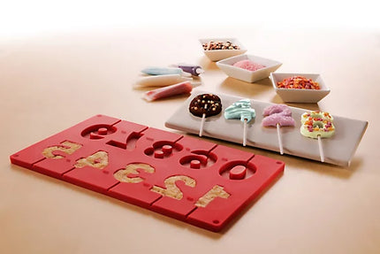 10 Number Moulds And 20 Sticks Cake Pop Mould