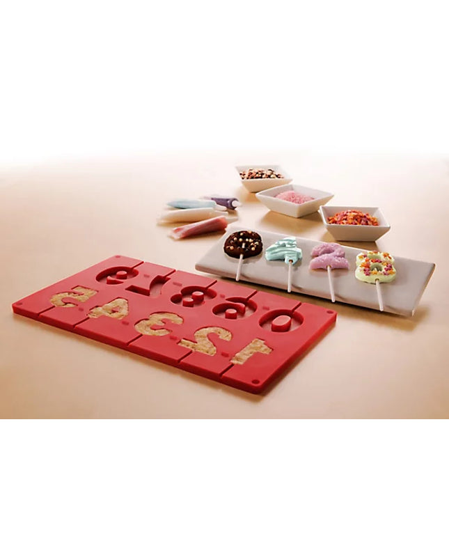 10 Number Moulds And 20 Sticks Cake Pop Mould