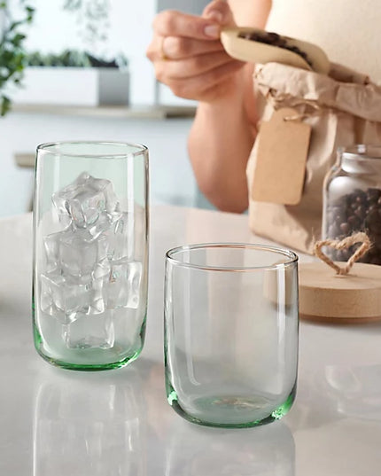 Pasabahce Aware Iconic Recycled Highball Glasses - 365ml - Green