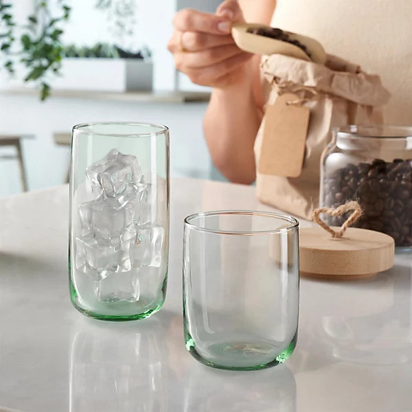 Pasabahce Aware Iconic Recycled Highball Glasses - 365ml - Green