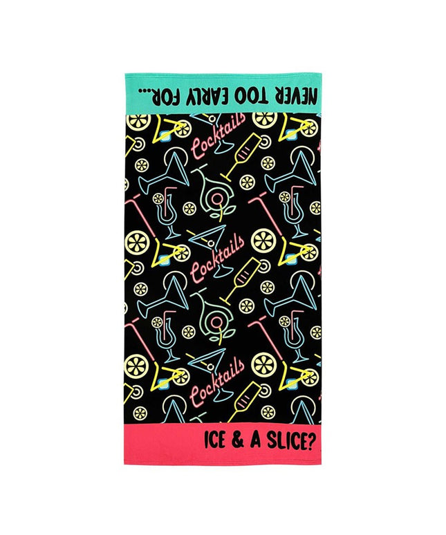 Country Club Microfibre Printed Beach Towel – Jumbo 90x180cm