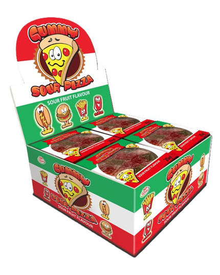 CANDY CASTLE CREW SOUR GUMMY PIZZA 20G DISPLAY BOX OF 24