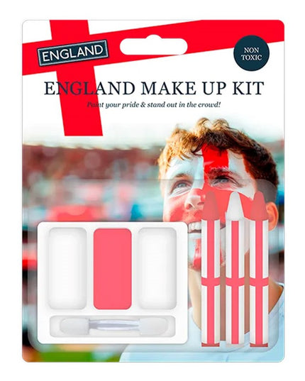 England Make Up Kit – Red & White Face Paint Set