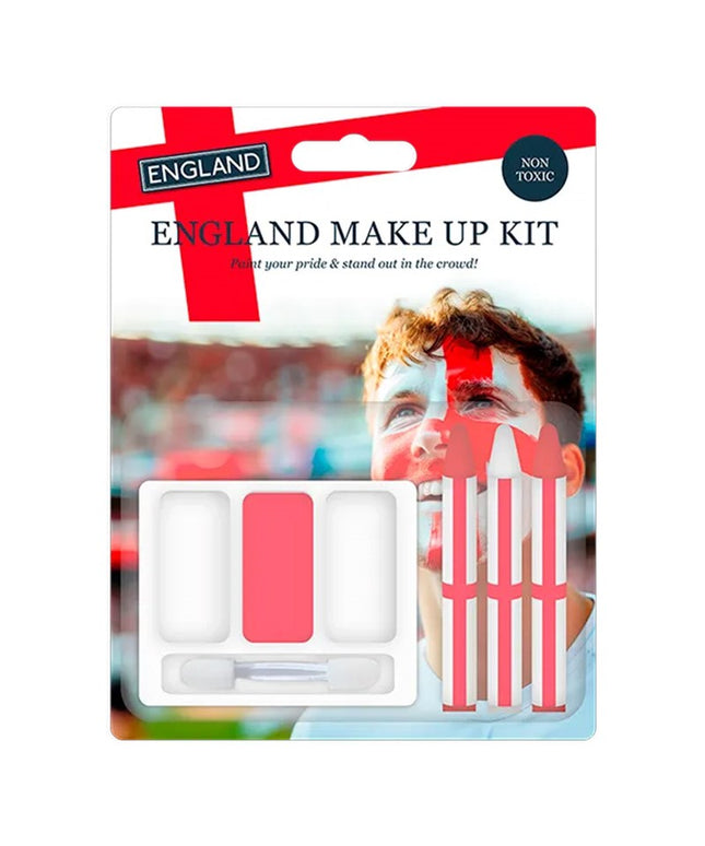 England Make Up Kit – Red & White Face Paint Set