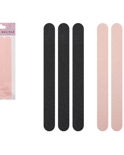 STRAIGHT NAIL FILE ASSTD COLS 3PC