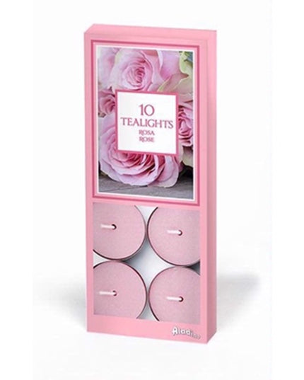 PRICES ALADINO TEALIGHTS 10 ROSE PK10