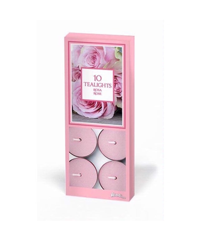 PRICES ALADINO TEALIGHTS 10 ROSE PK10