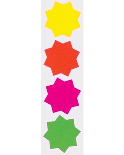 COUNTY FLOURESCENT STARS 60 60MM