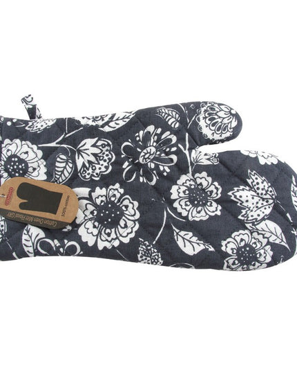 APOLLO OVEN MITT FLORAL GREY