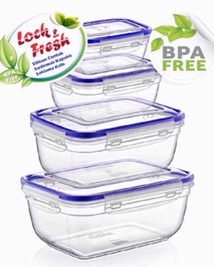 SEAL SQUARE STORAGE 4 FOOD BOX