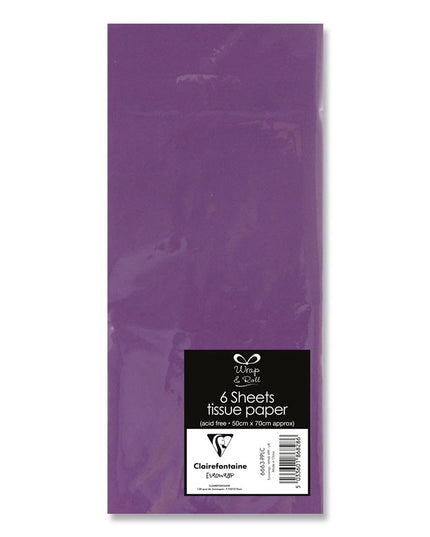 EUROWRAP TISSUE PAPER 6SHTS PURPLE