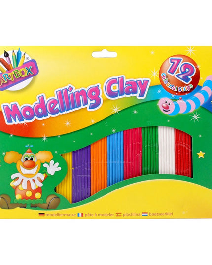 ART BOX MODELLING CLAY 12