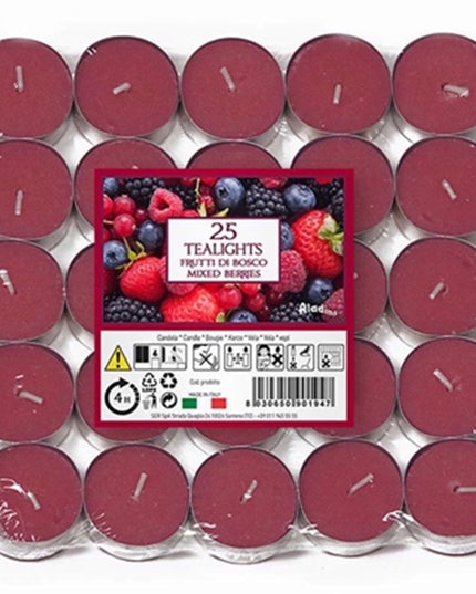 PRICES TEALIGHTS ALADINO 25 MIXED BERRIES