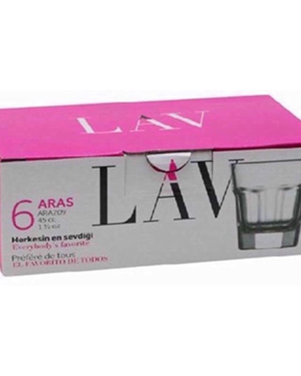 Gurallar Lav Aras Shot Glass Set – Pack of 6