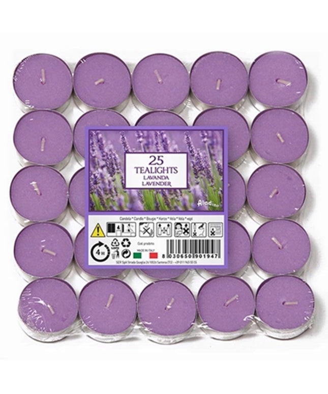 PRICES TEALIGHTS ALADINO 25 LAVENDER