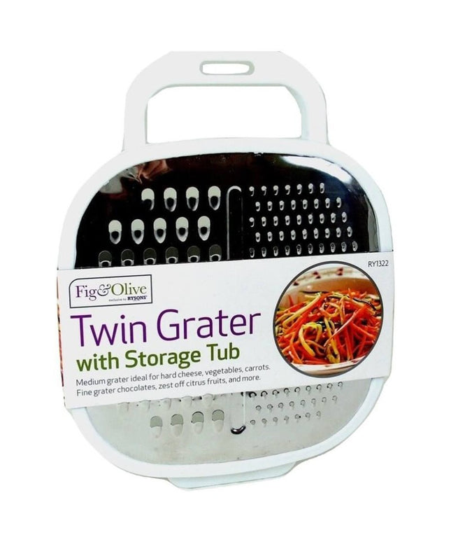 Kitchen Grater with Container Box Vegetable Cheese Slicer Twin Grater Food Prep