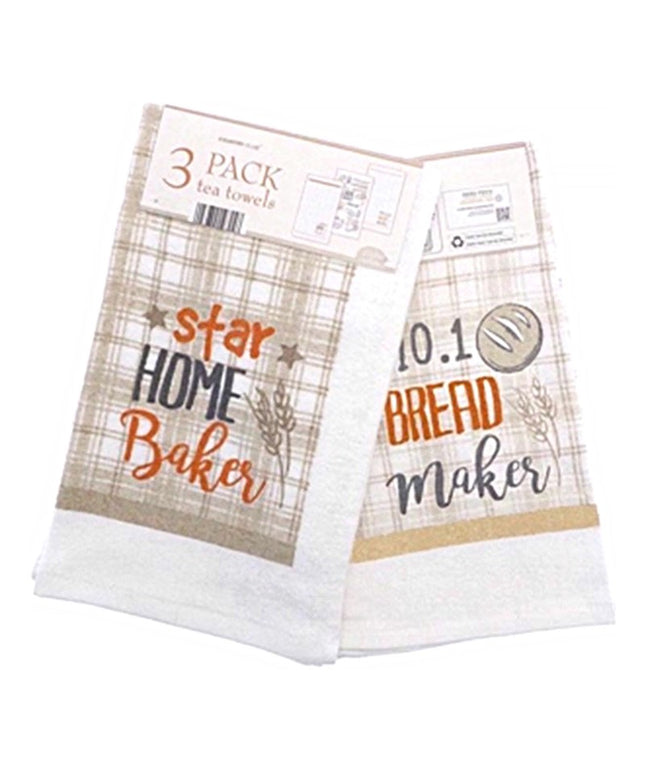 COUNTRYCLUB 3 STAR BAKER TEA TOWEL VELOUR