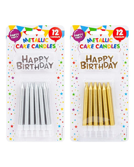 HAPPY BITHDAY/ CANDLES 12PC ***