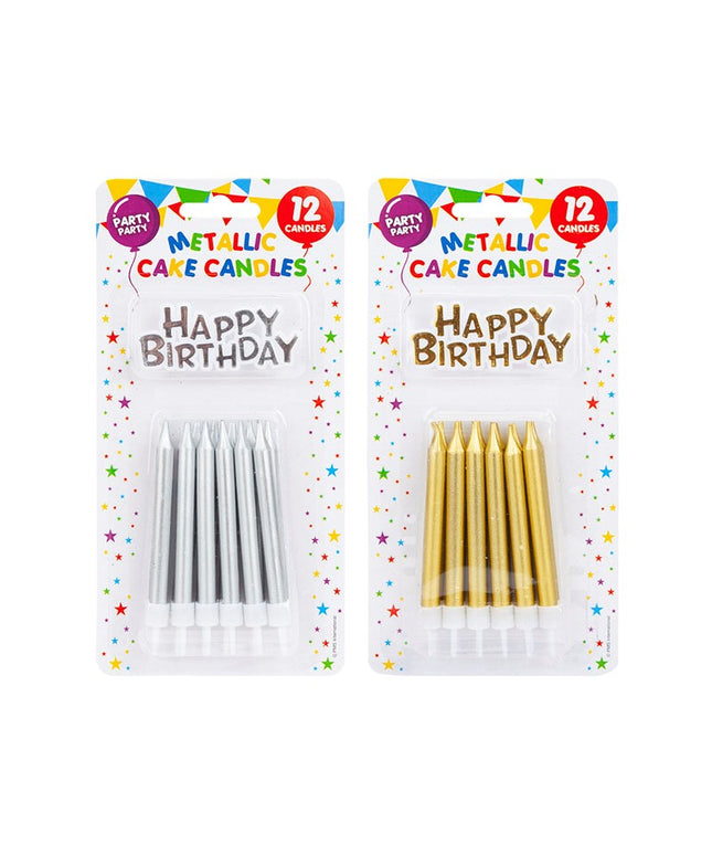 HAPPY BITHDAY/ CANDLES 12PC ***