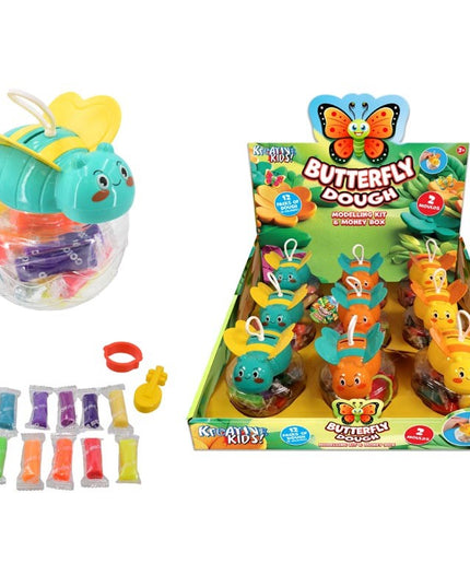 PLAY DOUGH BUTTERFLY TUBS