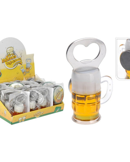 BOTTLE OPENER BEER GLASS SHAPE