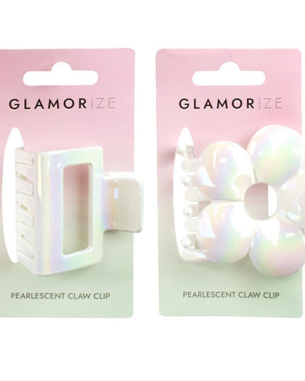 GLAMORIZE CLAW CLIP PEARLESCENT ASSORTED MEDIUM