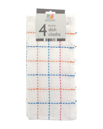 COUNTRY CLUB DISHCLOTHS BRIGHT PACK OF 4