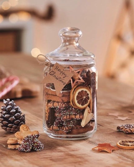 1L Glass Storage Jar Airtight Lid Sweet Candy Biscuit Coffee Sugar Kitchen Container