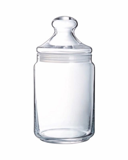 1L Glass Storage Jar Airtight Lid Sweet Candy Biscuit Coffee Sugar Kitchen Container