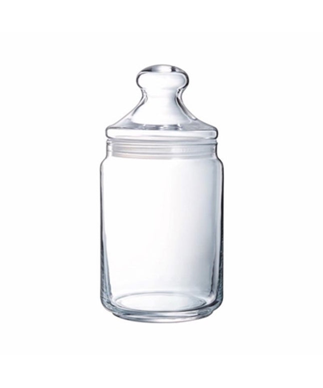1L Glass Storage Jar Airtight Lid Sweet Candy Biscuit Coffee Sugar Kitchen Container