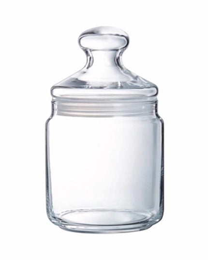Glass Storage Jar 0.75L Airtight Lid Sweet Biscuit Coffee Sugar Kitchen Storage Pot