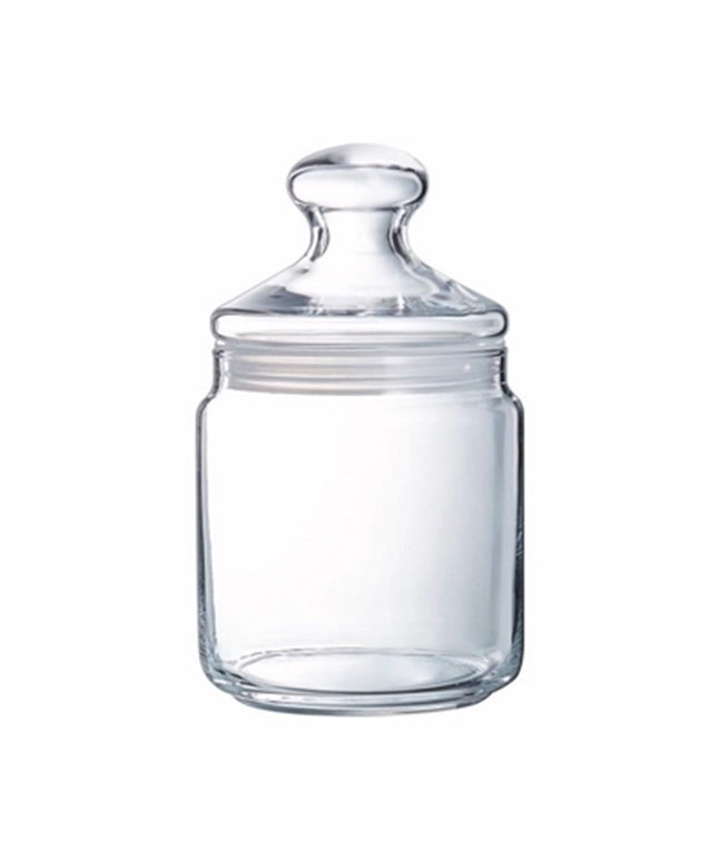 Glass Storage Jar 0.75L Airtight Lid Sweet Biscuit Coffee Sugar Kitchen Storage Pot