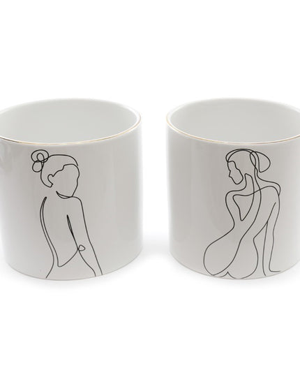 WOMEN PLANTER 15X15CM