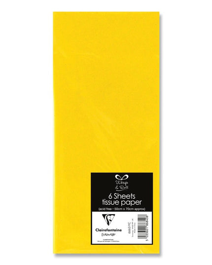 EUROWRAP TISSUE PAPER 6SHTS YELLOW