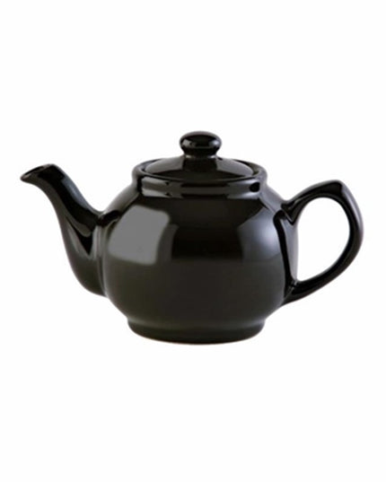 Price & Kensington 2 Cup Teapot – Black Ceramic Teapot – Classic Small Tea Pot