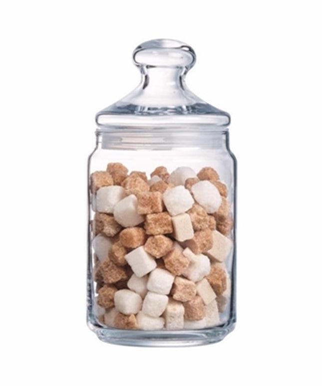 1L Glass Storage Jar Airtight Lid Sweet Candy Biscuit Coffee Sugar Kitchen Container
