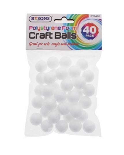POLYSTYRENE FOAM CRAFT 40PC