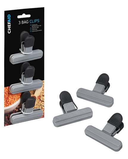 CHEF AID BAG CLIP 3PCE