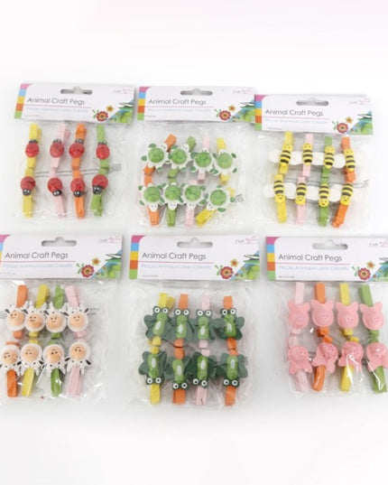 SIL ANIMAL CRAFT PEGS