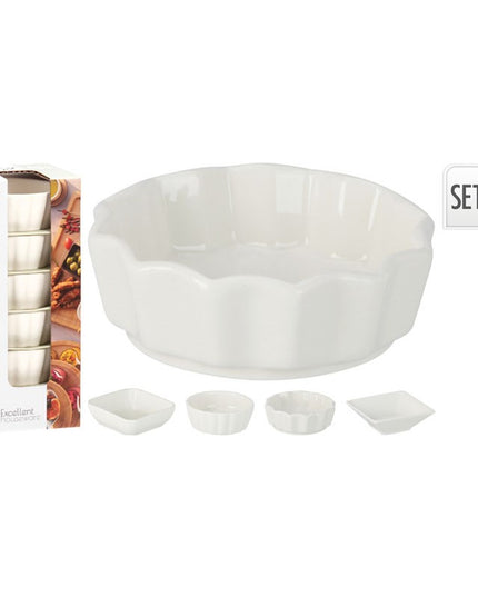 SNACK BOWL PORCELAIN SET OF 6