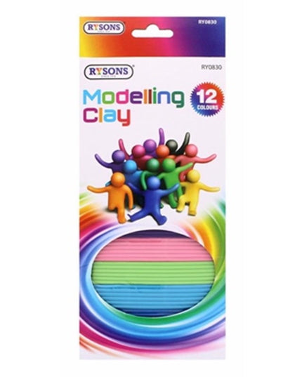 COLOURED CLAY 12PC