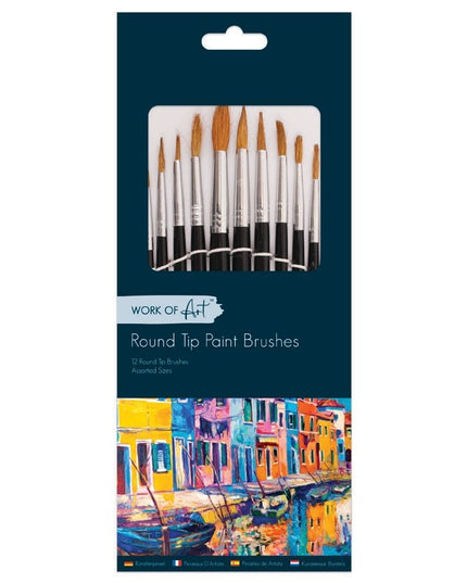 WORK OF ART ARTIST BRUSHES 12PK