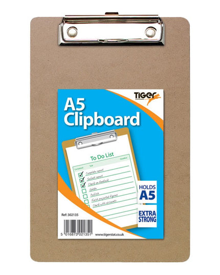 TIGER A5 MASONITE CLIPBOARD
