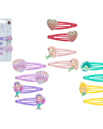 BEAU MERMAID HAIR CLIPS 3ASSTD COLOURS